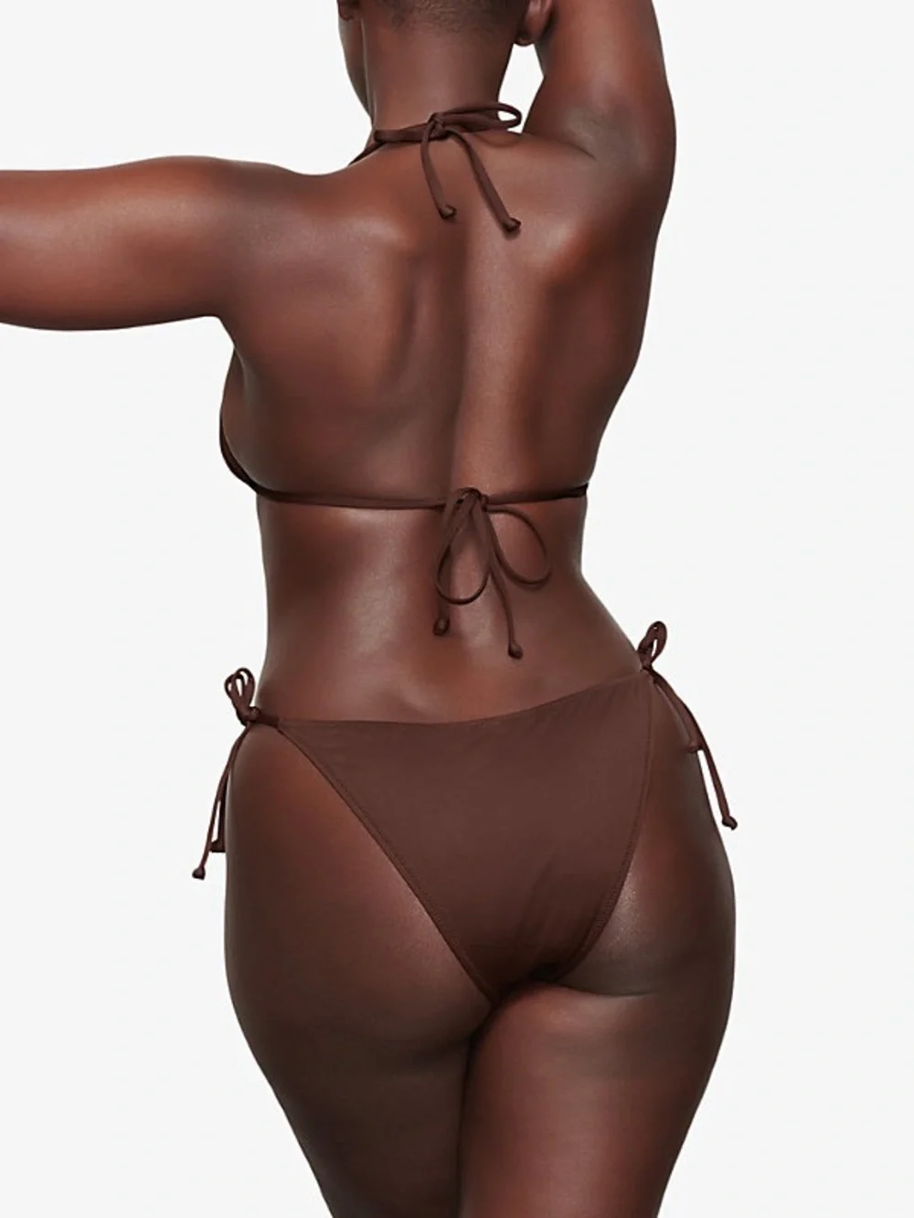 SKIMS Signature recycled cocoa Brown Two-Piece Bikini Set Size L